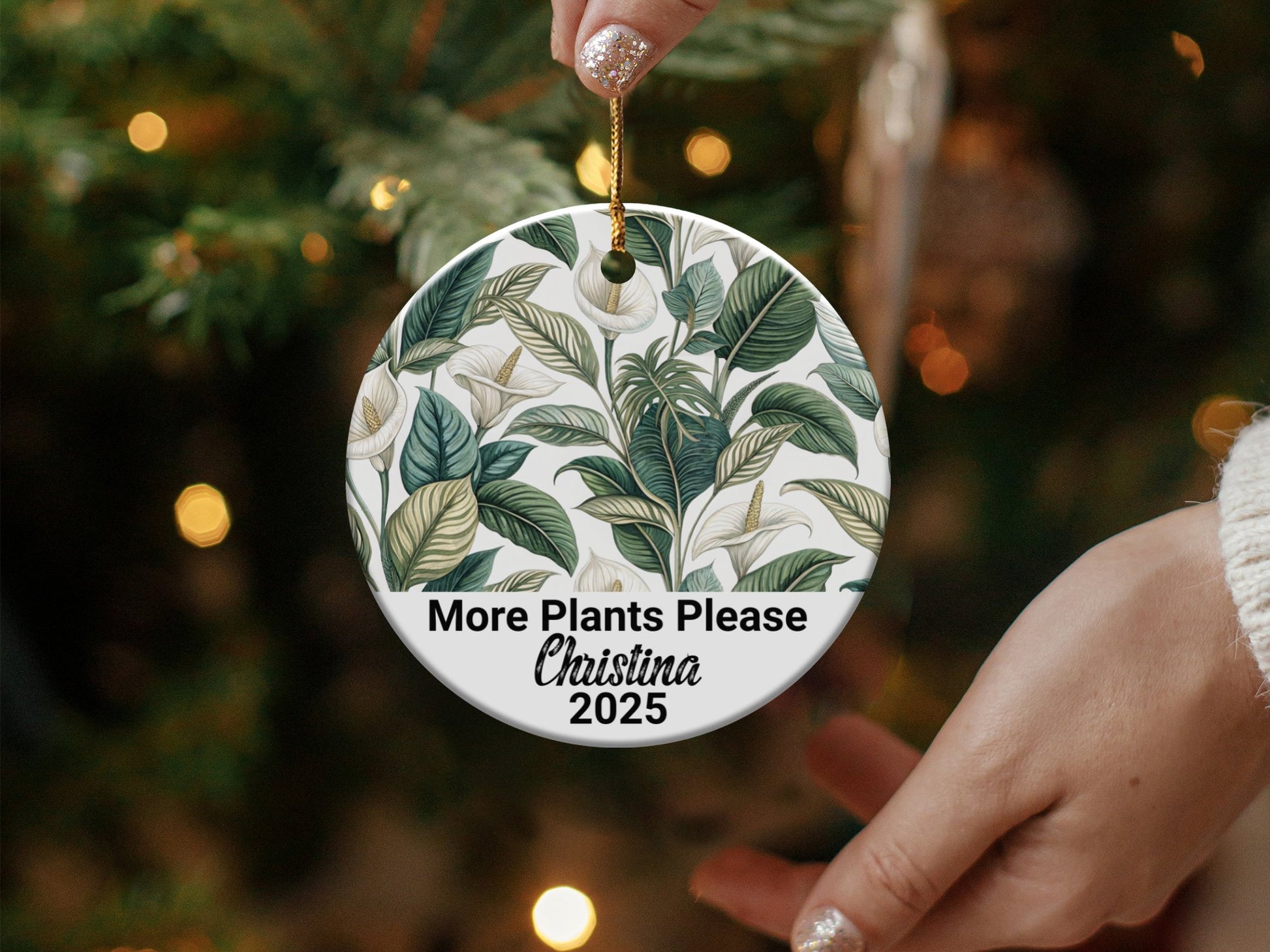 More Plants Please Christina 2025 Christmas Ornament product type