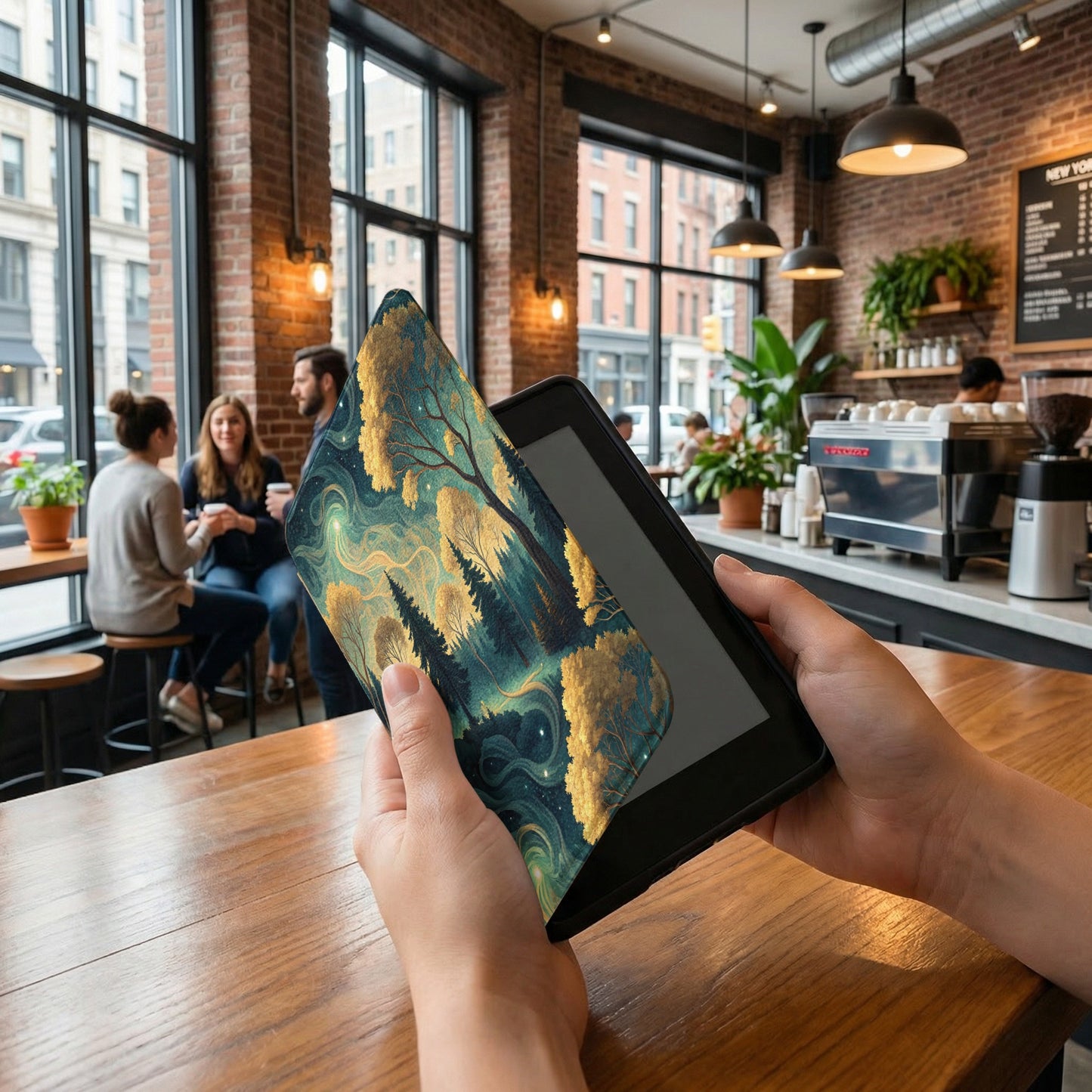 Beautiful Nature Themed E-Reader Case for Stylish Readers