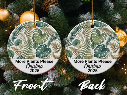 More Plants Please Personalized Ornament product type