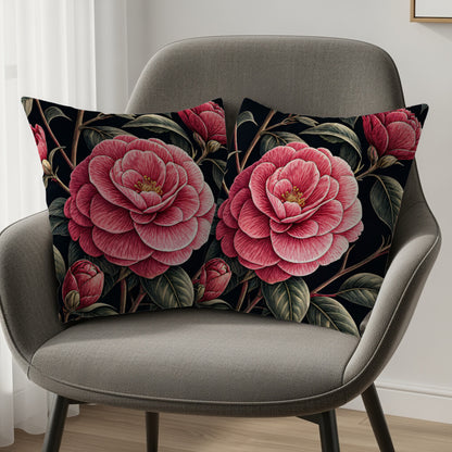 Elegant Floral Design Throw Pillows for Home Decor