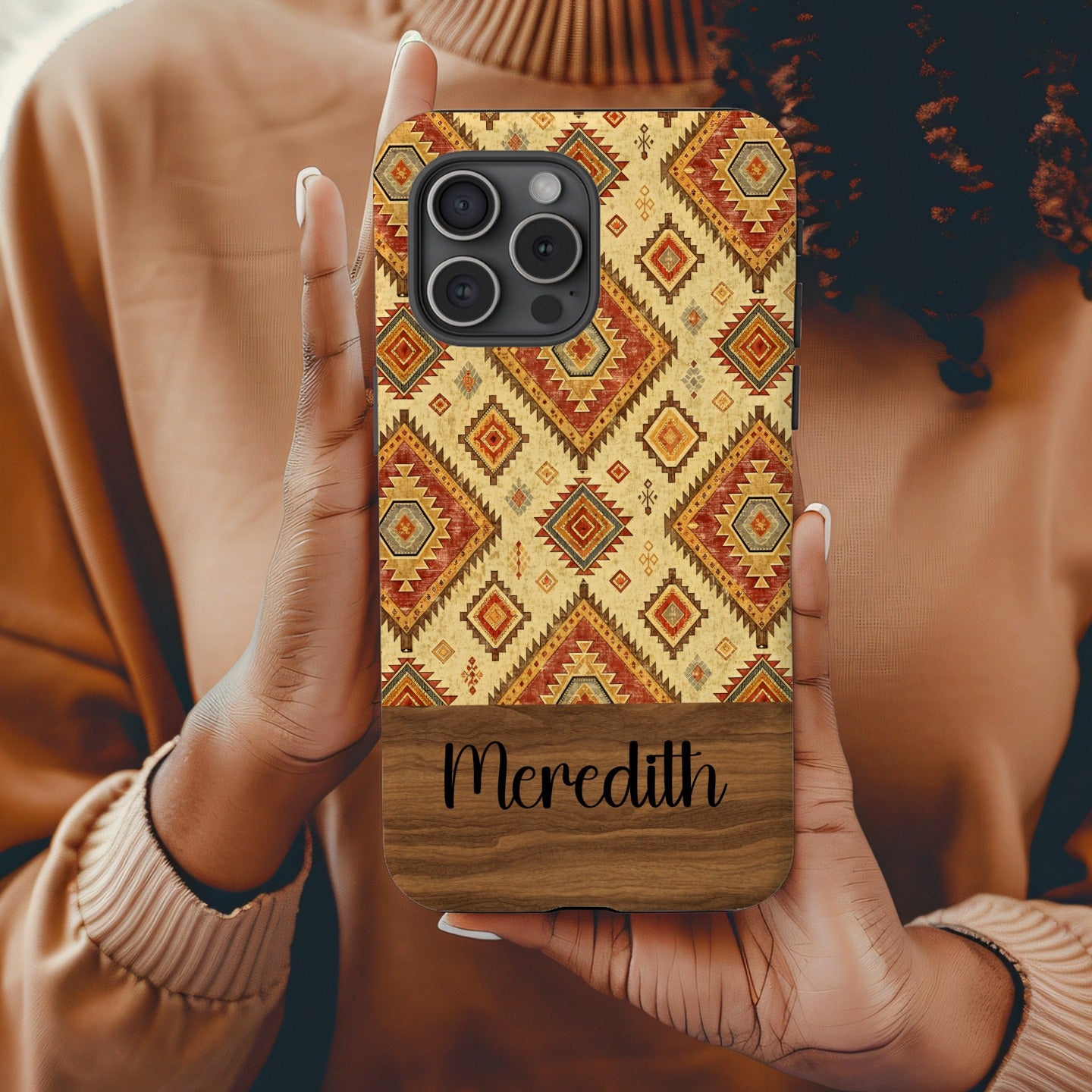 Personalized Navajo Pattern Custom Name Phone Case