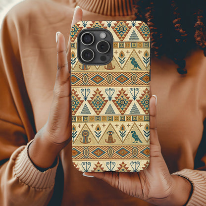 Artistic Egypt Motif Aztec Design Pattern Custom Phone Case - Walk Greener
