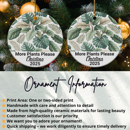 More Plants Please Design Holiday Ornament product
