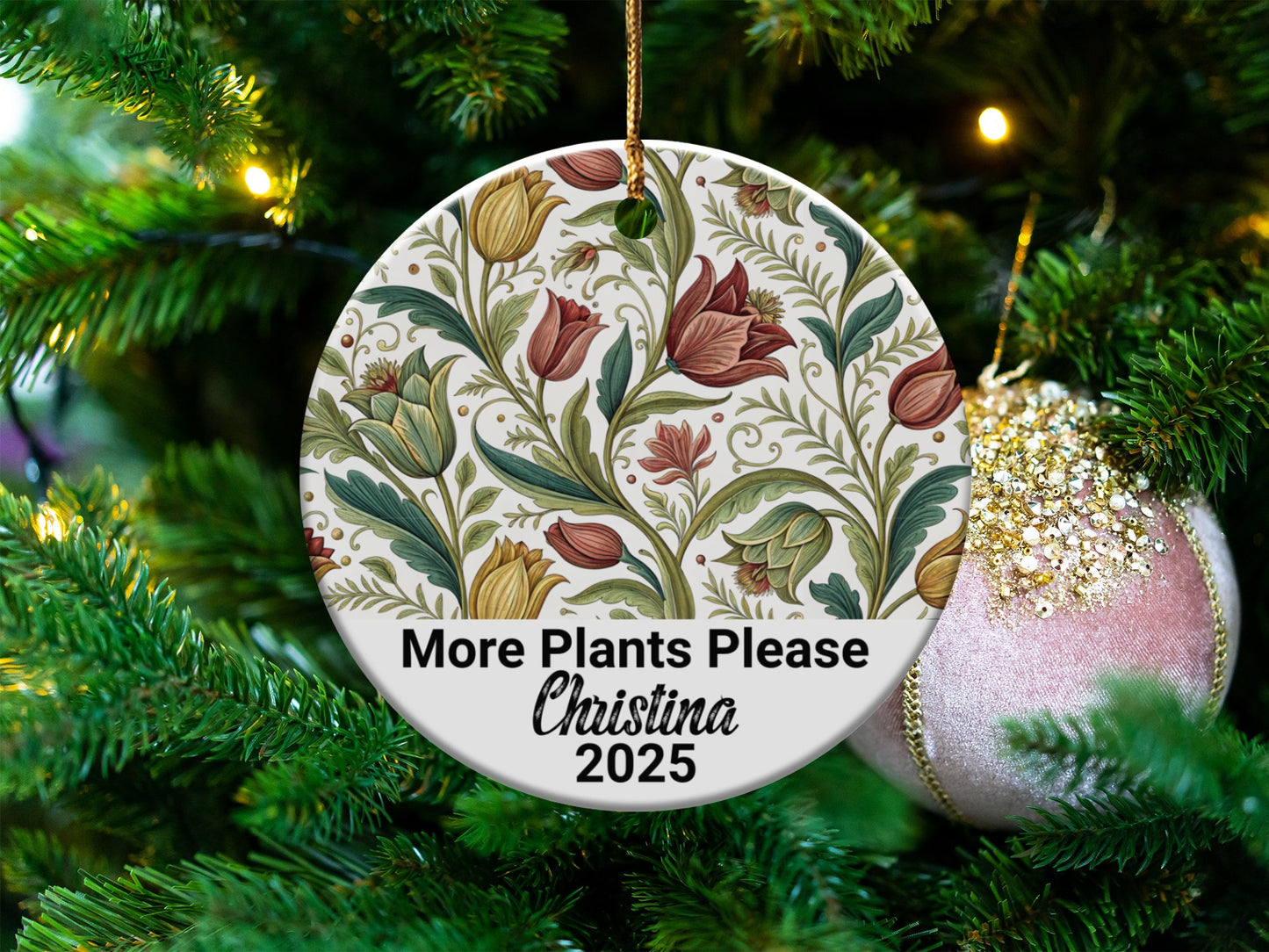 More Plants Please Custom Christmas Ornament product
