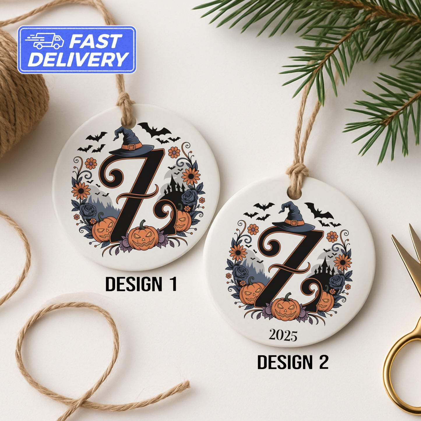 Personalized Halloween 2025 Ornaments festive product type