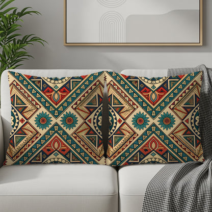 Geometric Tribal Pattern Decorative Cushion Covers