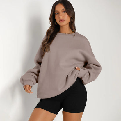 SUNBS Oversized Sweatshirts for Women Crewneck Y2K Sweaters Casual Tops Comfy Fall Fashion Pullover Outfits Winter Clothes 2025