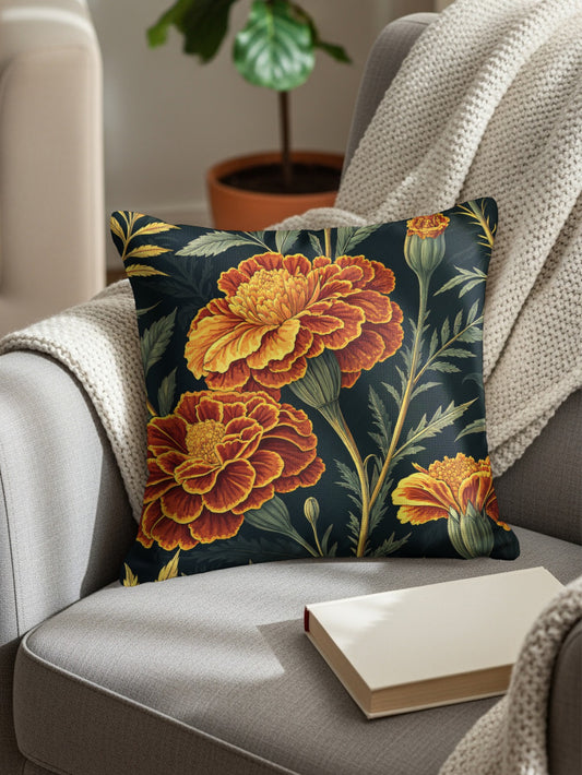 Marigold Delight Floral Pattern for Home Decor - Walk Greener