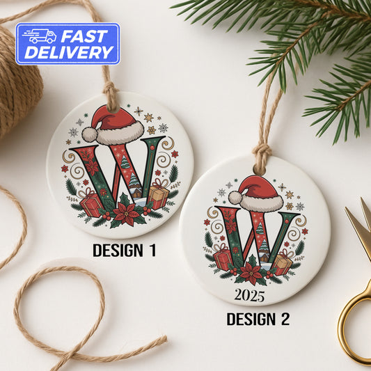 Personalized Christmas Letter Ornament 2025 product type