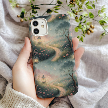 Dreamy Fairytale Path With Lanterns Custom Phone Case - Walk Greener