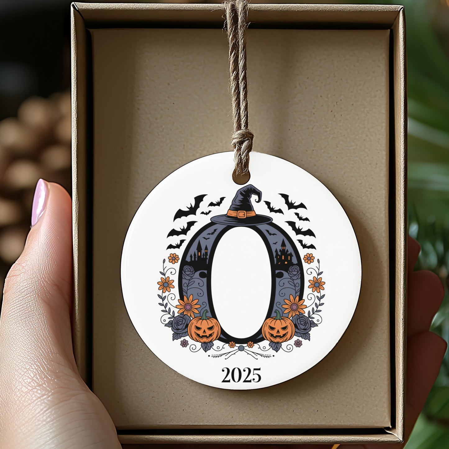 Halloween Themed Round Ornament 2025 product type