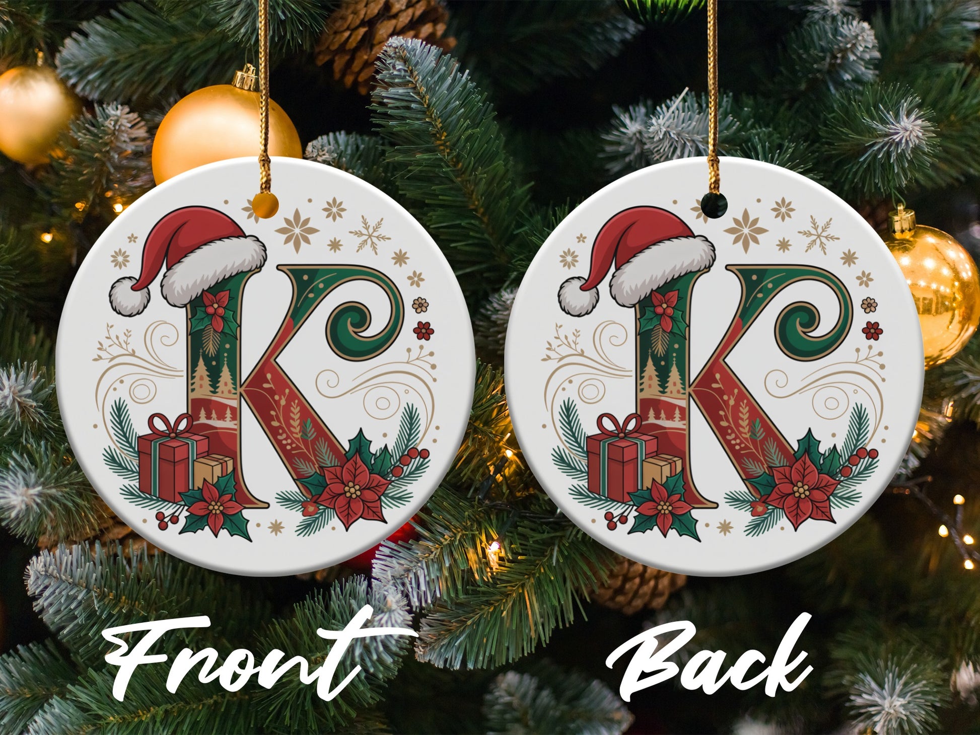 Personalized Initial Christmas Ornament product