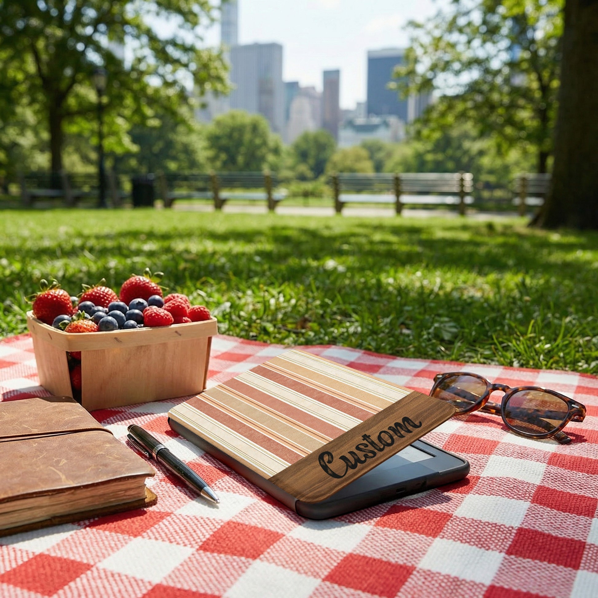 Stylish Wooden Custom Tablet Cover for All Devices