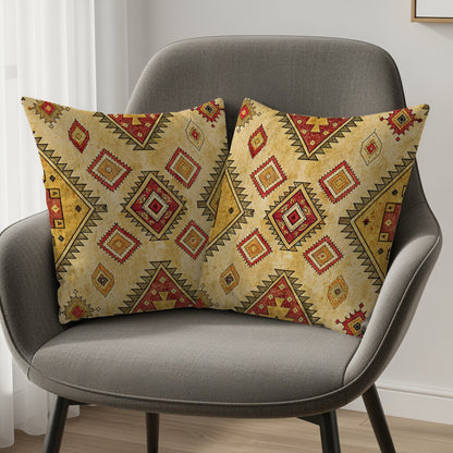Southwestern Geometric Pattern Throw Pillows Set