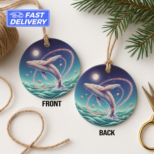 Whimsical Whale Ocean Round Vintage Holiday Product Type