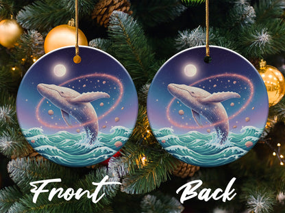 Stunning Whale Under Moonlight Double-sided Product Type