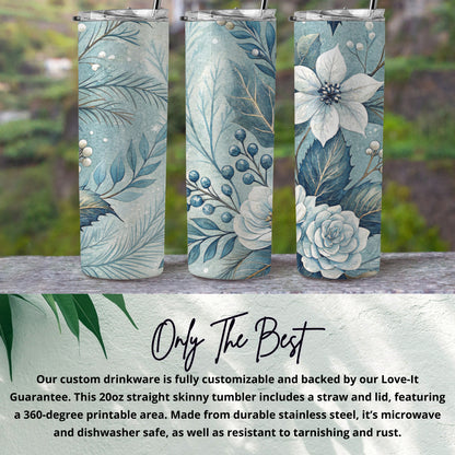 Customizable 20oz Tumbler with Lid and Straw Drinkware