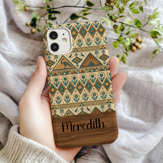 Personalized Tribal Pattern Phone Case with Name Meredith