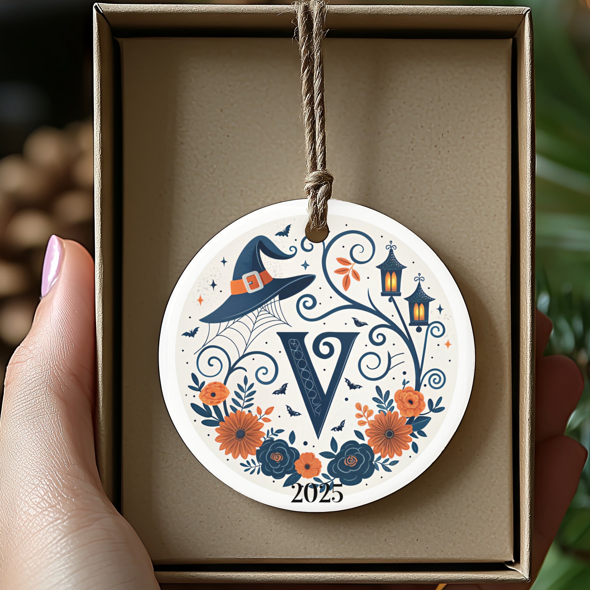 Personalized Halloween Witch Hat Ornament product