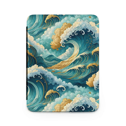 Intricate Waves and Clouds Artistic Blanket