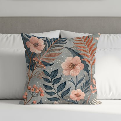 Decorative Floral Pattern Throw Pillow for Home Decor