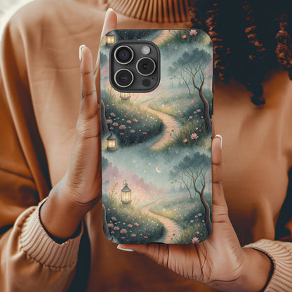 Dreamy Fairytale Path With Lanterns Custom Phone Case - Walk Greener