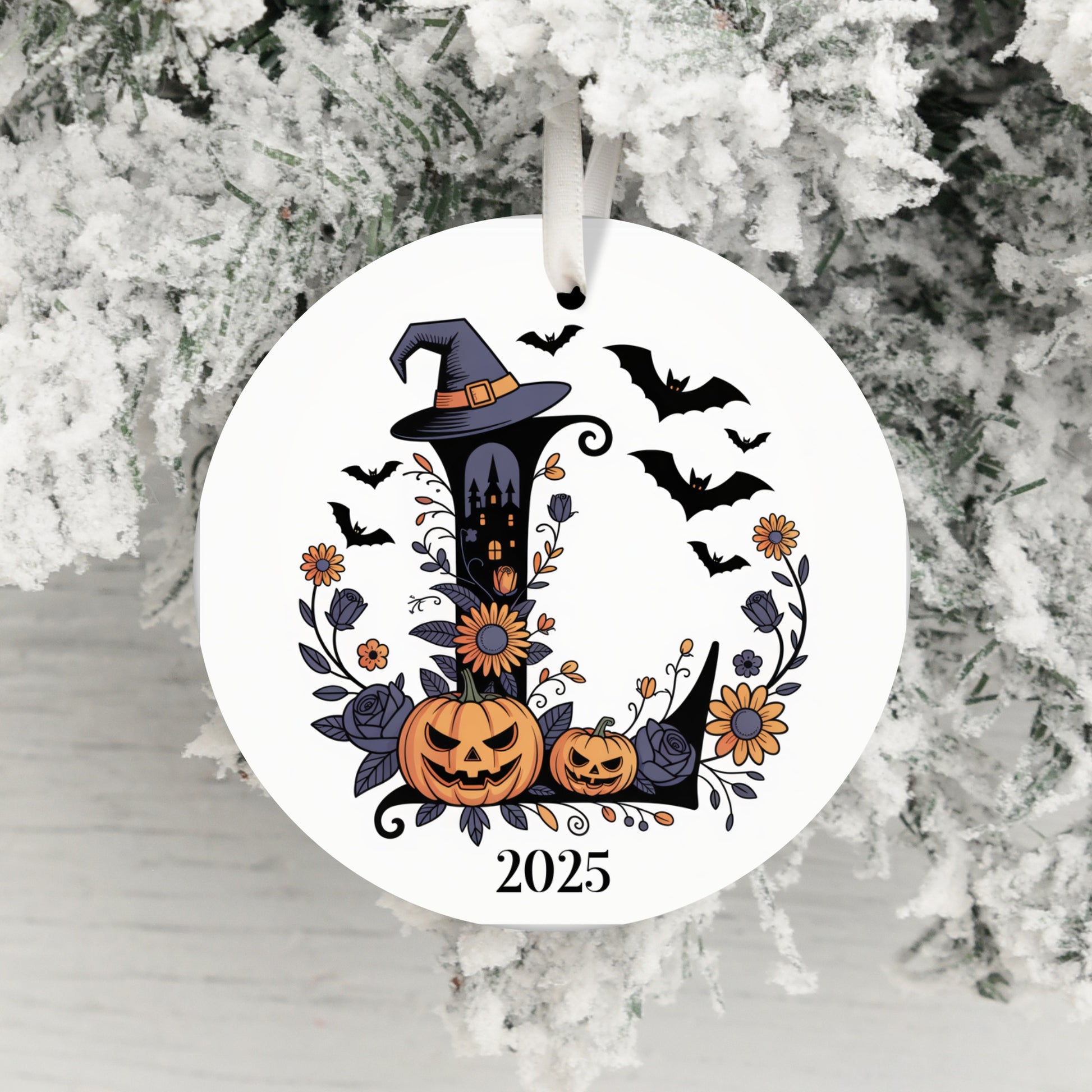 Halloween Jack O Lantern Witch Hat Ornament product