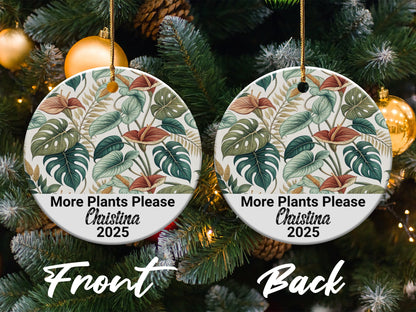 More Plants Please Personalized Ornament product