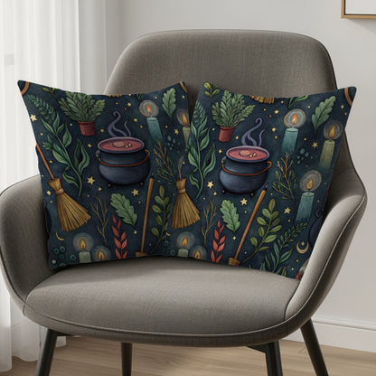 Magical Night-Inspired Witchy Decor Pillow Set