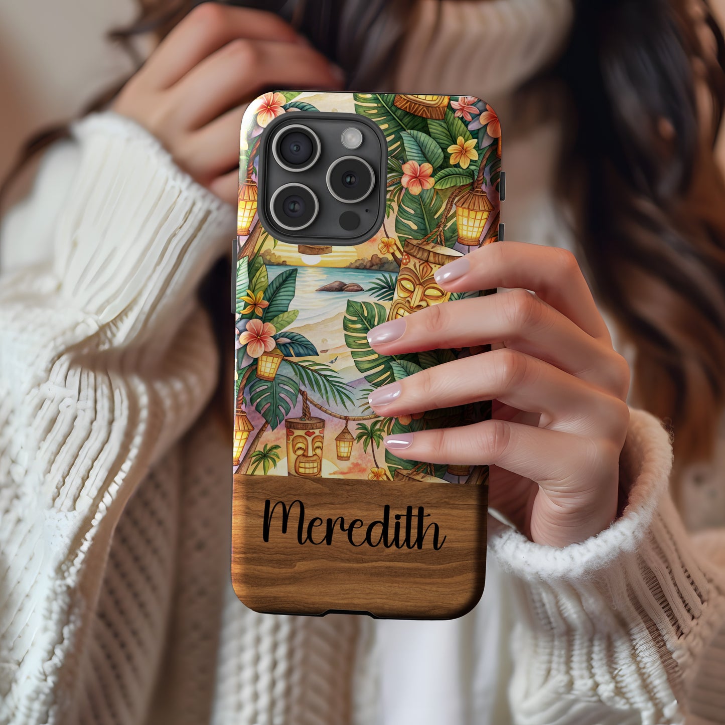 Custom Tropical Design Phone Case Meredith
