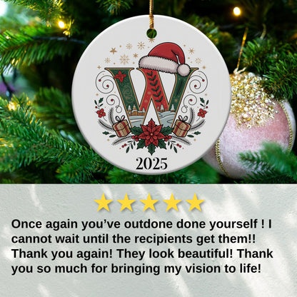 2025 Christmas Ornament Round Festive Holiday Decor product