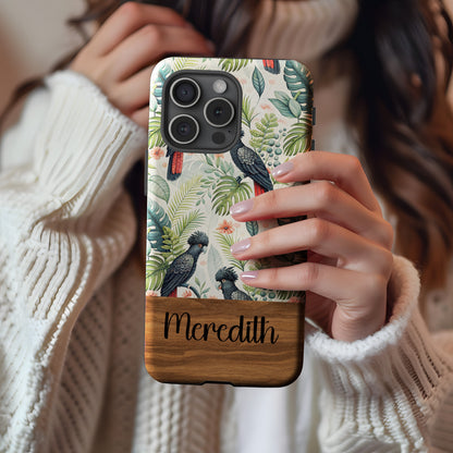 Personalized Tropical Bird Design Custom Phone Case