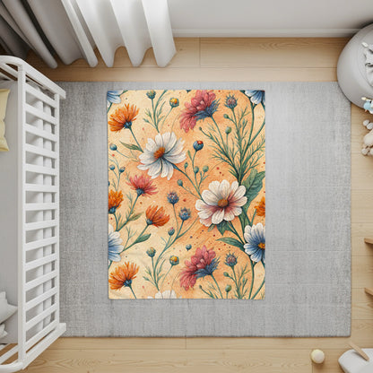 Watercolor Floral Delight Seamless Springtime Pattern - Walk Greener