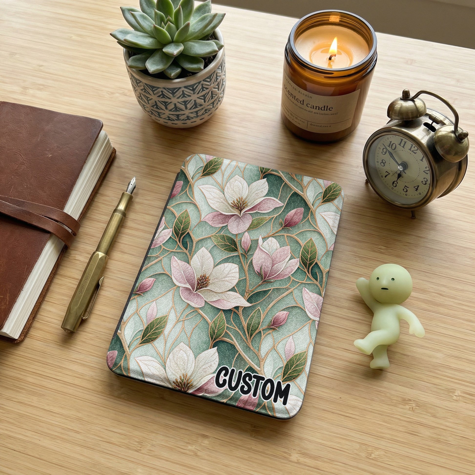 Custom Floral Pattern Design Tablet Cover