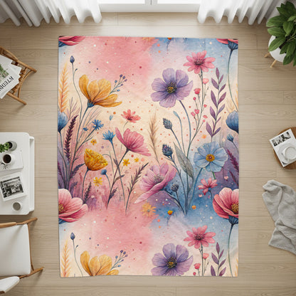 Watercolor Wildflower Garden Floral Pattern Design - Walk Greener