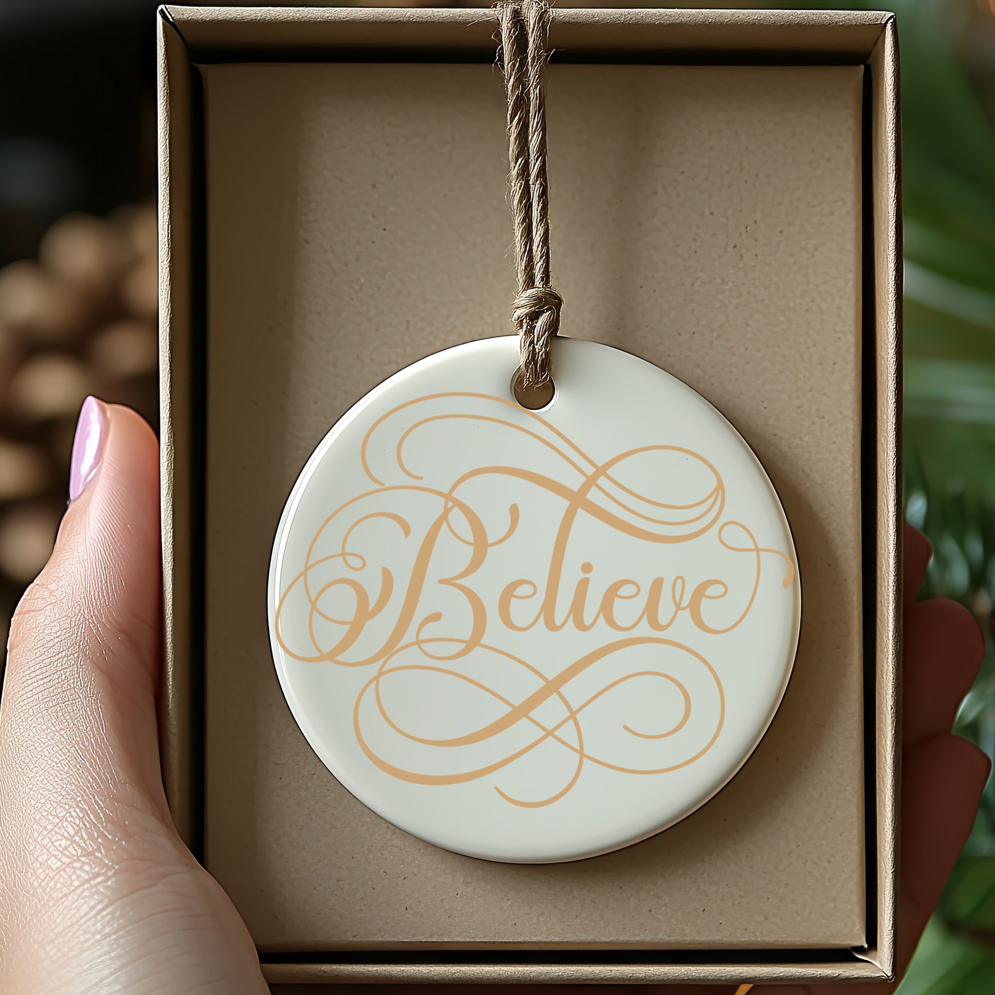 Believe Inspirational Ornament Gift Decor product