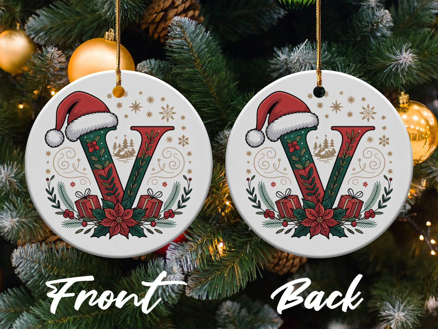 Personalized Christmas Ornament V Design product type
