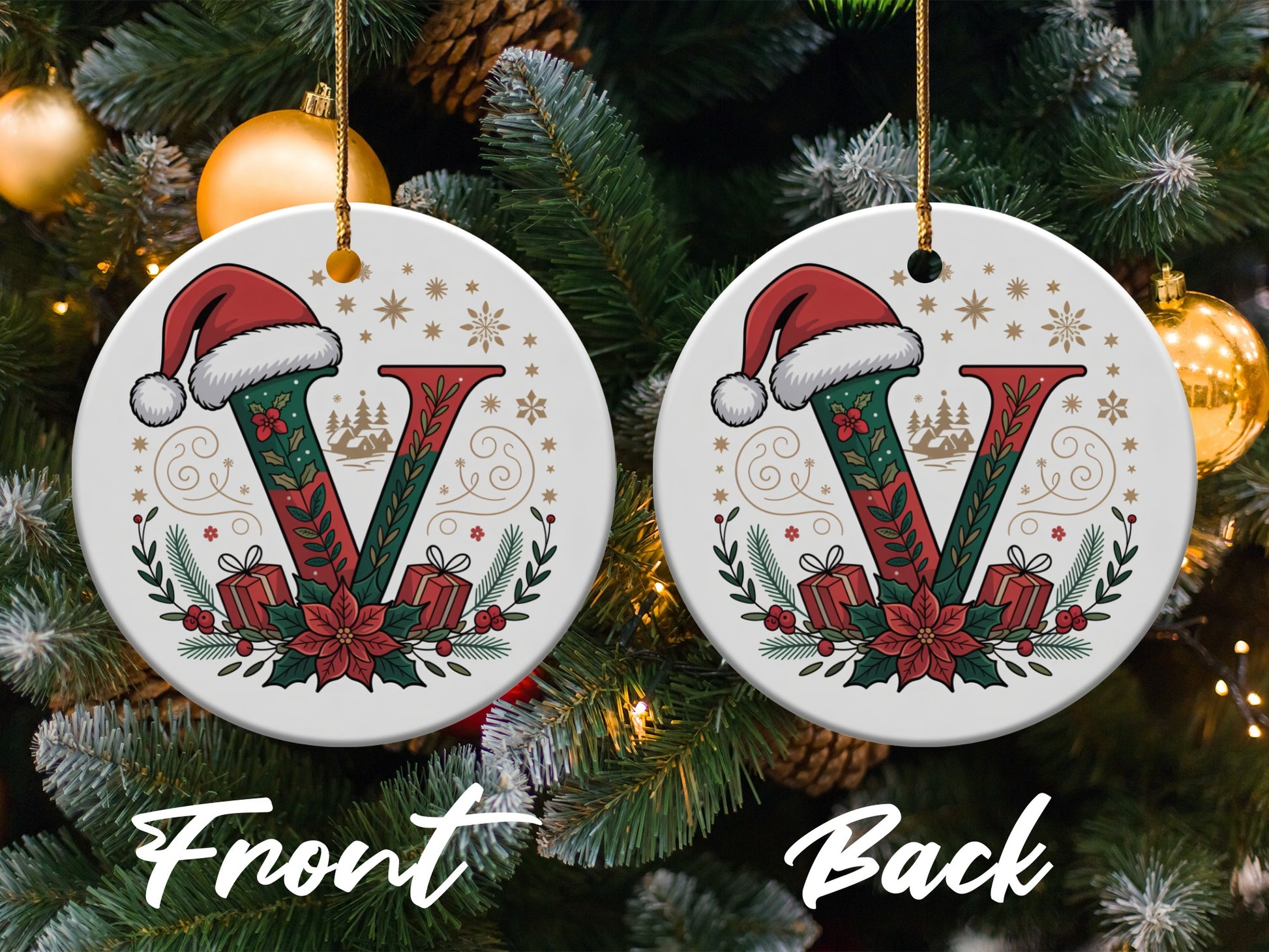Personalized Christmas Ornament V Design product type