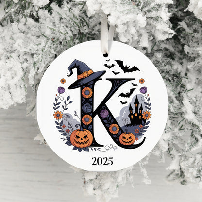 Personalized Halloween 2025 Initial Ornament product