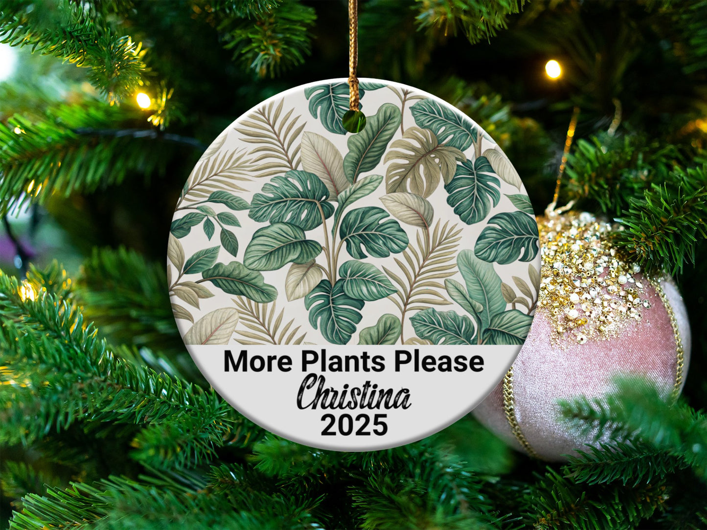 More Plants Please Custom Ornament product
