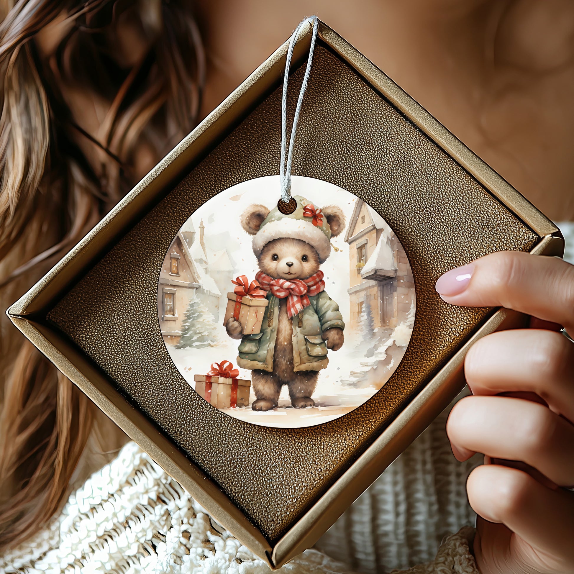 Adorable Bear Ornament for Your Christmas Tree product