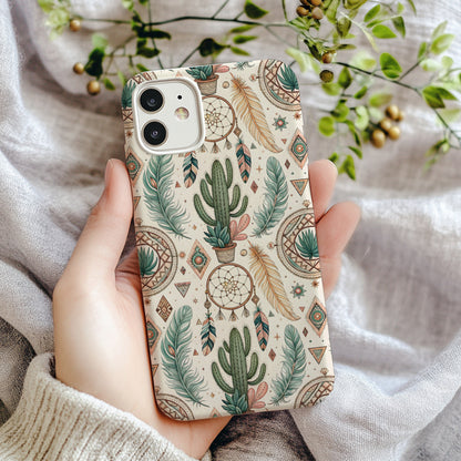 Dreamcatcher and Desert Patterns Custom Phone Case - Walk Greener