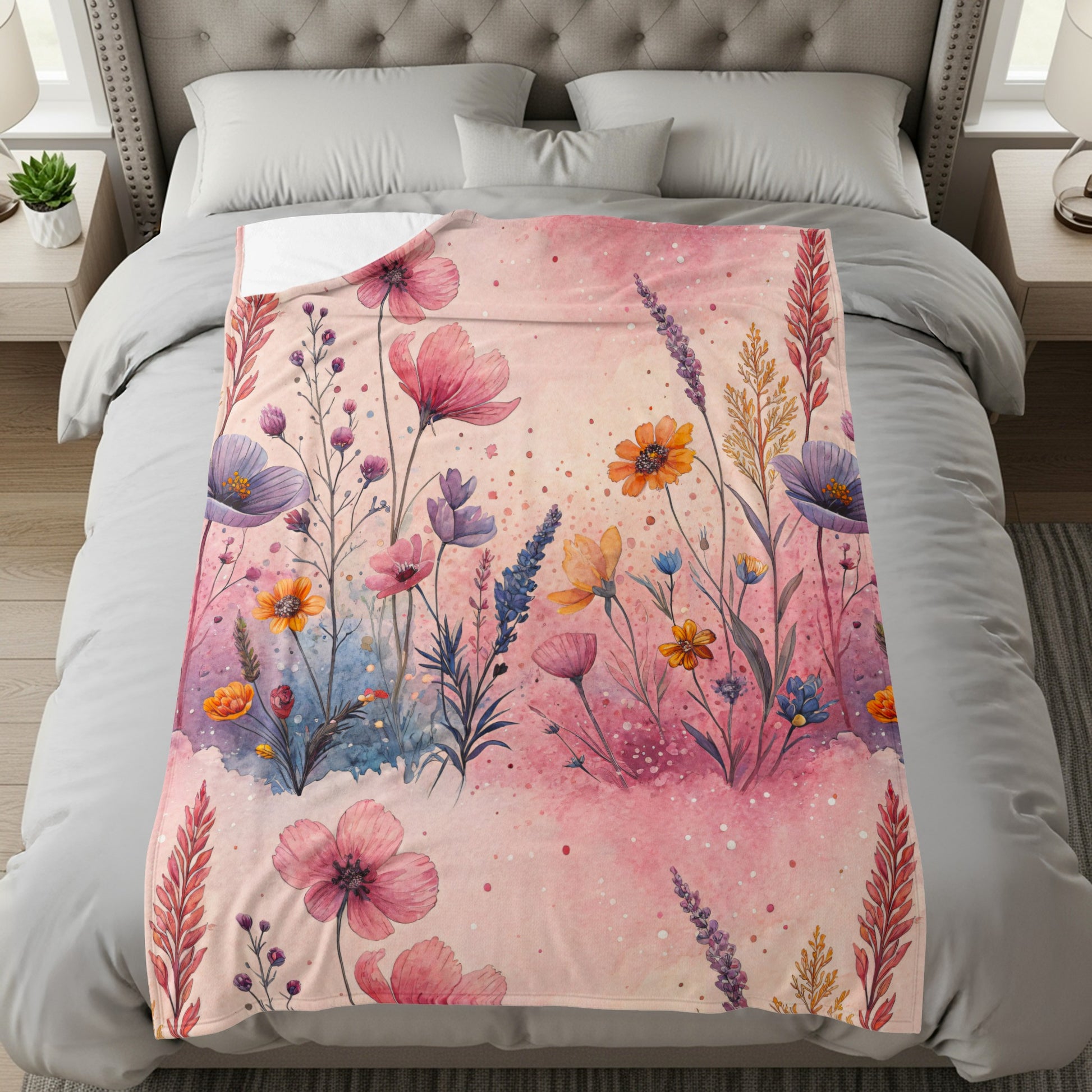 Watercolor Floral Garden Dreams Artistic Design - Walk Greener