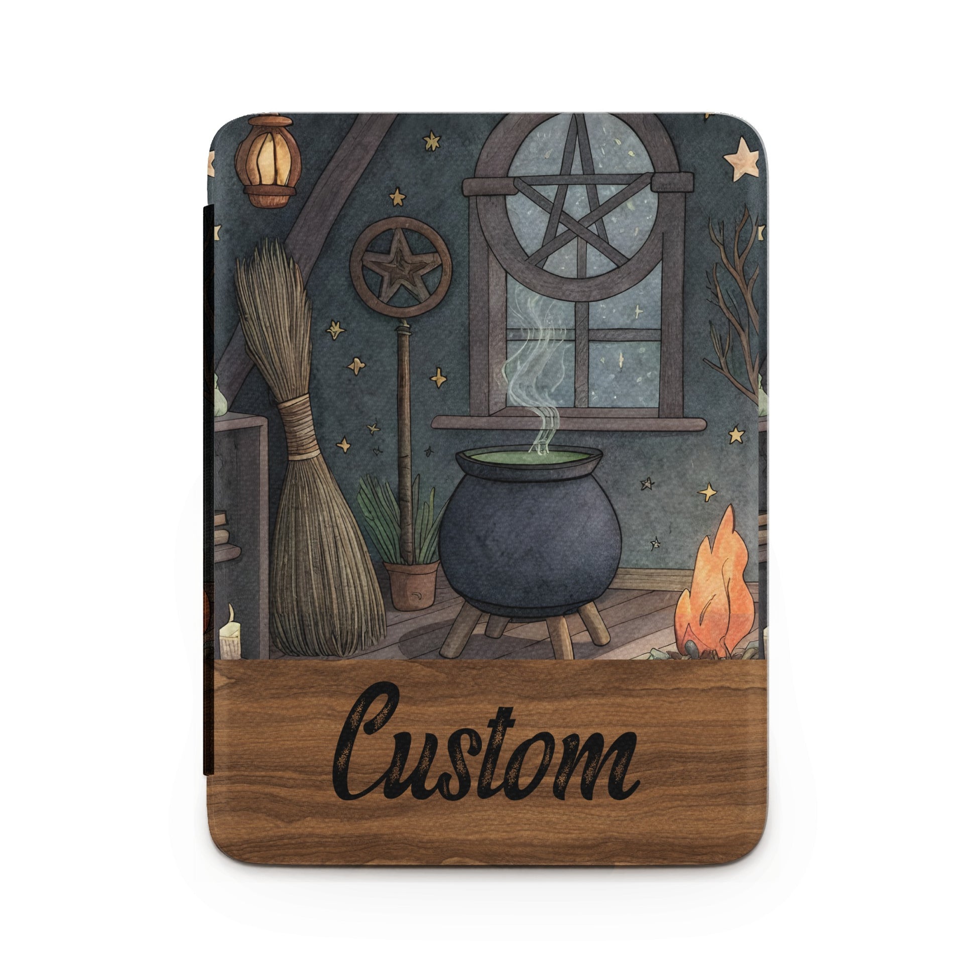 Custom Witchy Cauldron and Broom Design Product