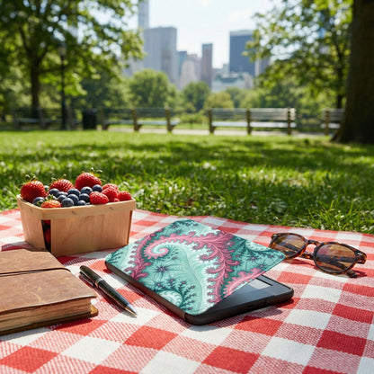 Vibrant Patterned Case on Picnic Blanket Tablets
