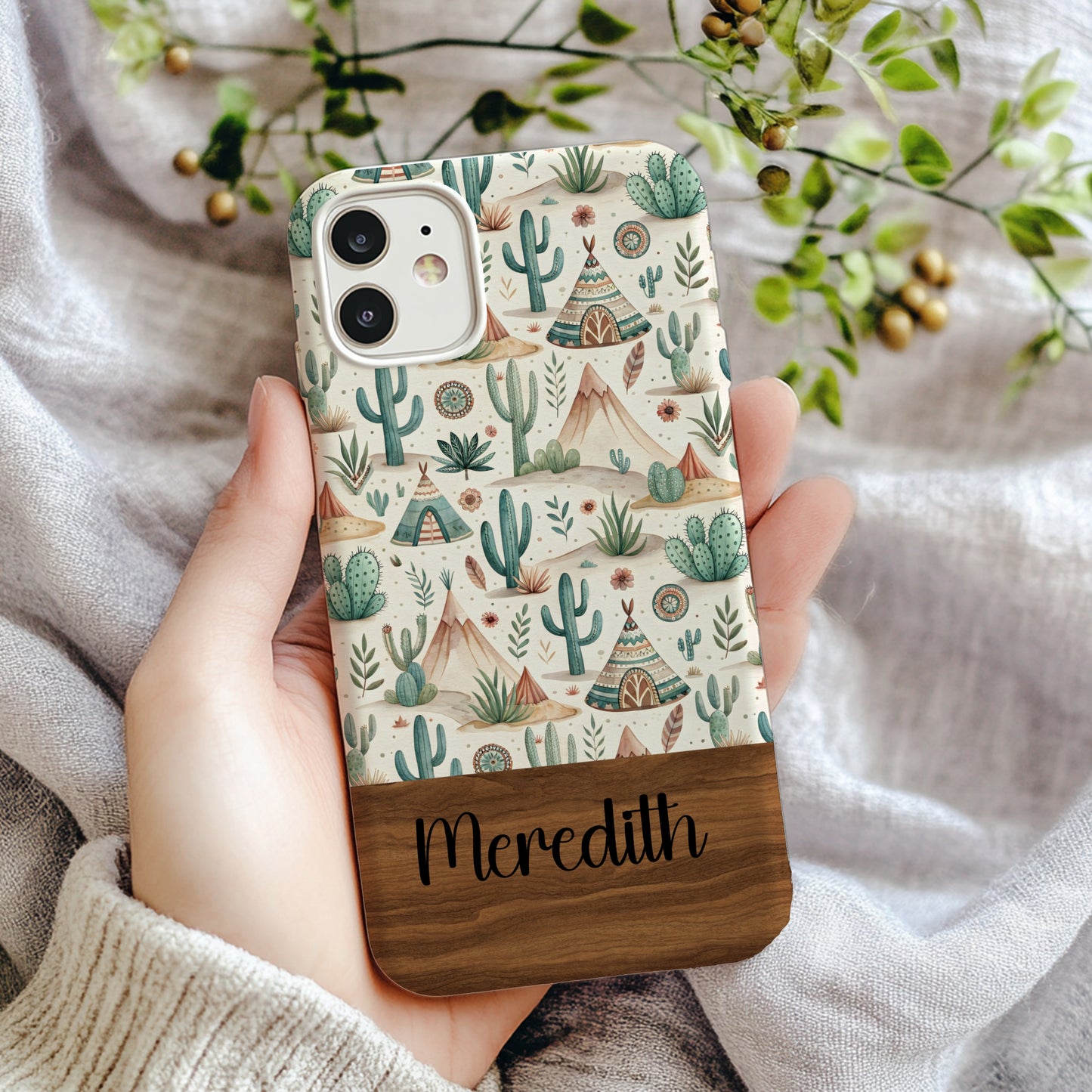 Personalized Boho Chic Desert Scene Phone Case