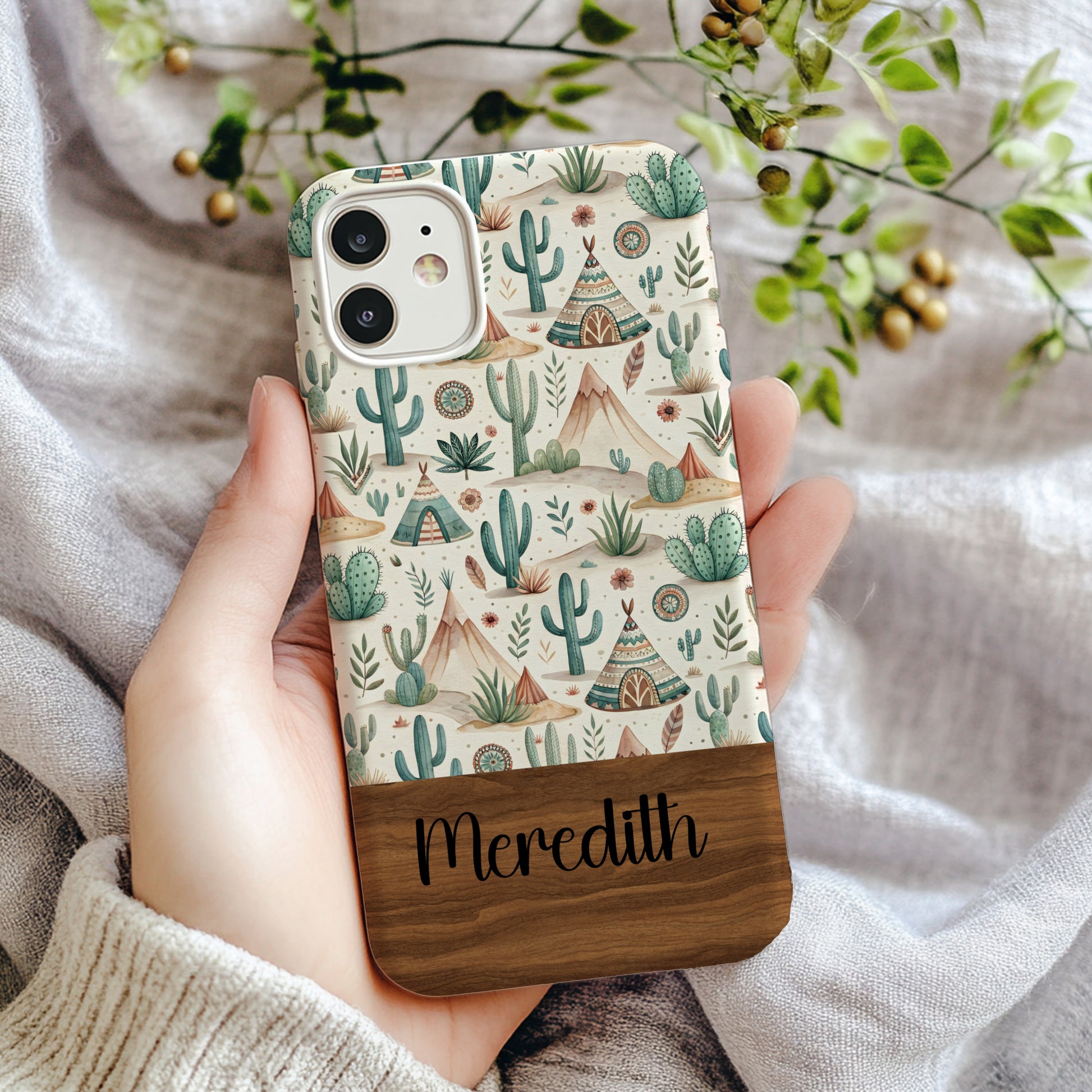 Personalized Boho Chic Desert Scene Phone Case