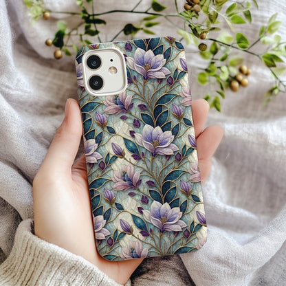 Elegant Floral Patterned Protective Phone Case