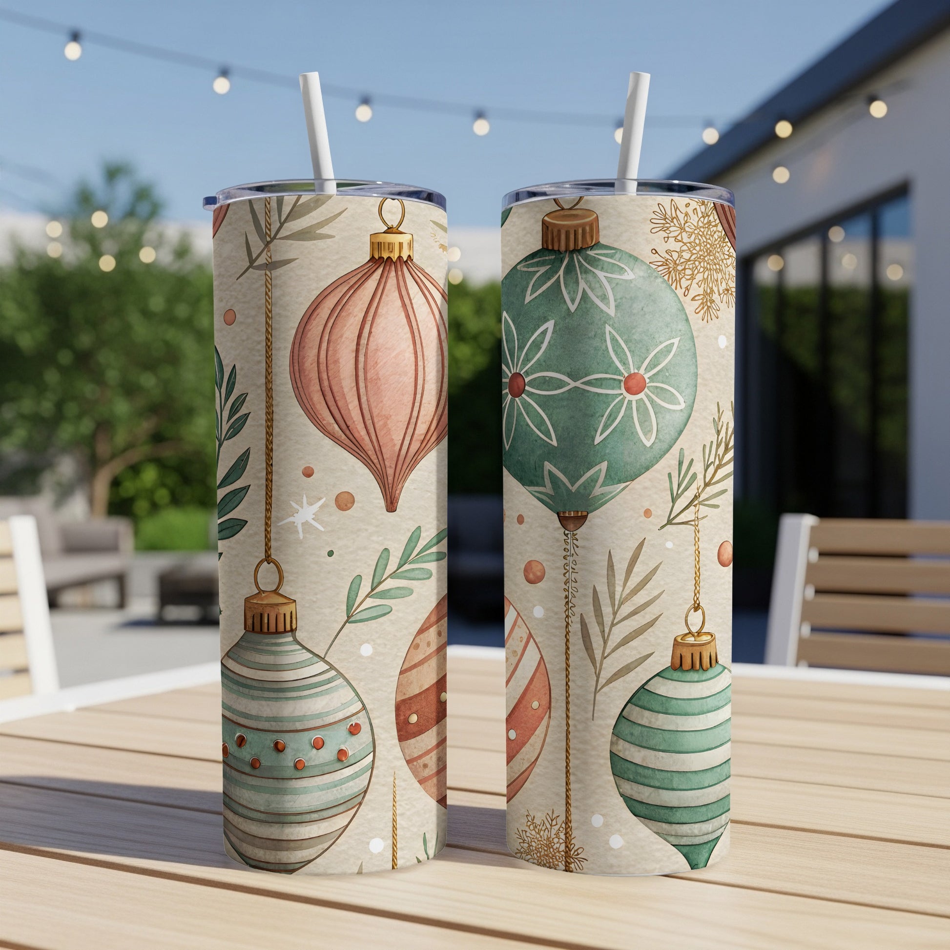 Festive Christmas Ornament Design Tumbler product