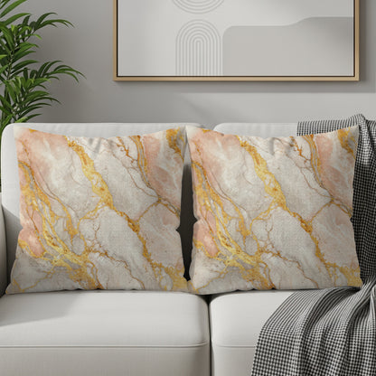 Marble Effect Throw Pillows for Elegant Home Decor